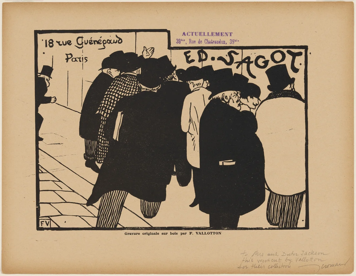 Sagot by Félix Vallotton, print, 1892