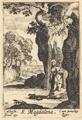 Saint Mary Magdalene by Jacques Callot, print, 1627-1637
