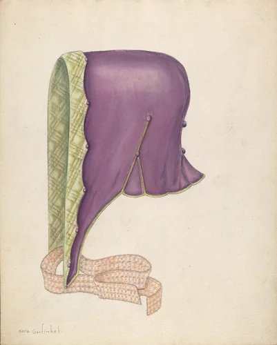 Bonnet by Sara Garfinkel, index of american design, 1937