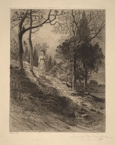 The Way to the River by James David Smillie, print, 1880