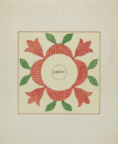 Pieced Autograph Quilt (1 Piece) by Margaret Linsley; Cornelius Christoffels, index of american design, 1936