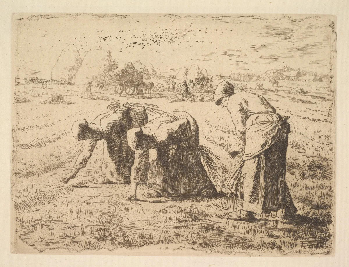 The Gleaners by Jean-François Millet, print, 1834-1875