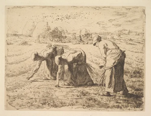 The Gleaners by Jean-François Millet, print, 1834-1875