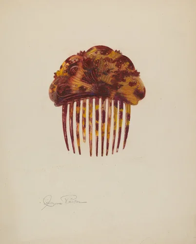 Comb by Cora Parker, index of american design, 1940