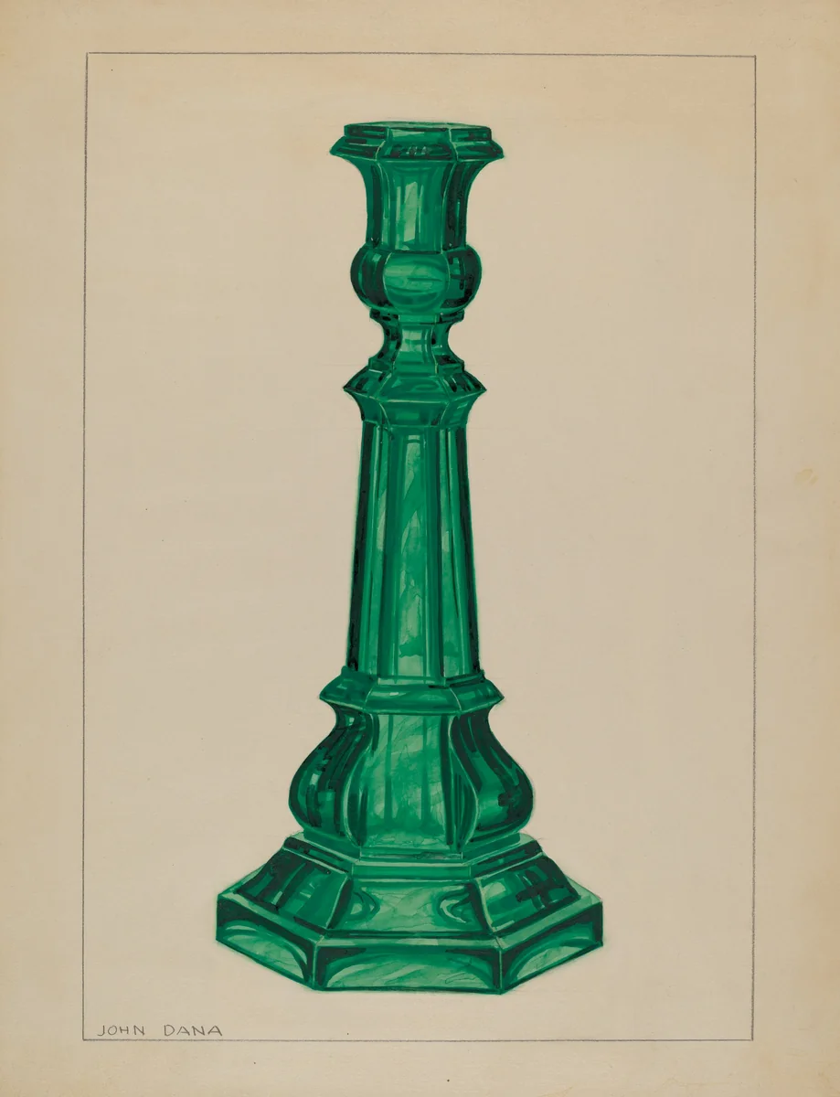 Candlestick by John Dana, index of american design, 1937
