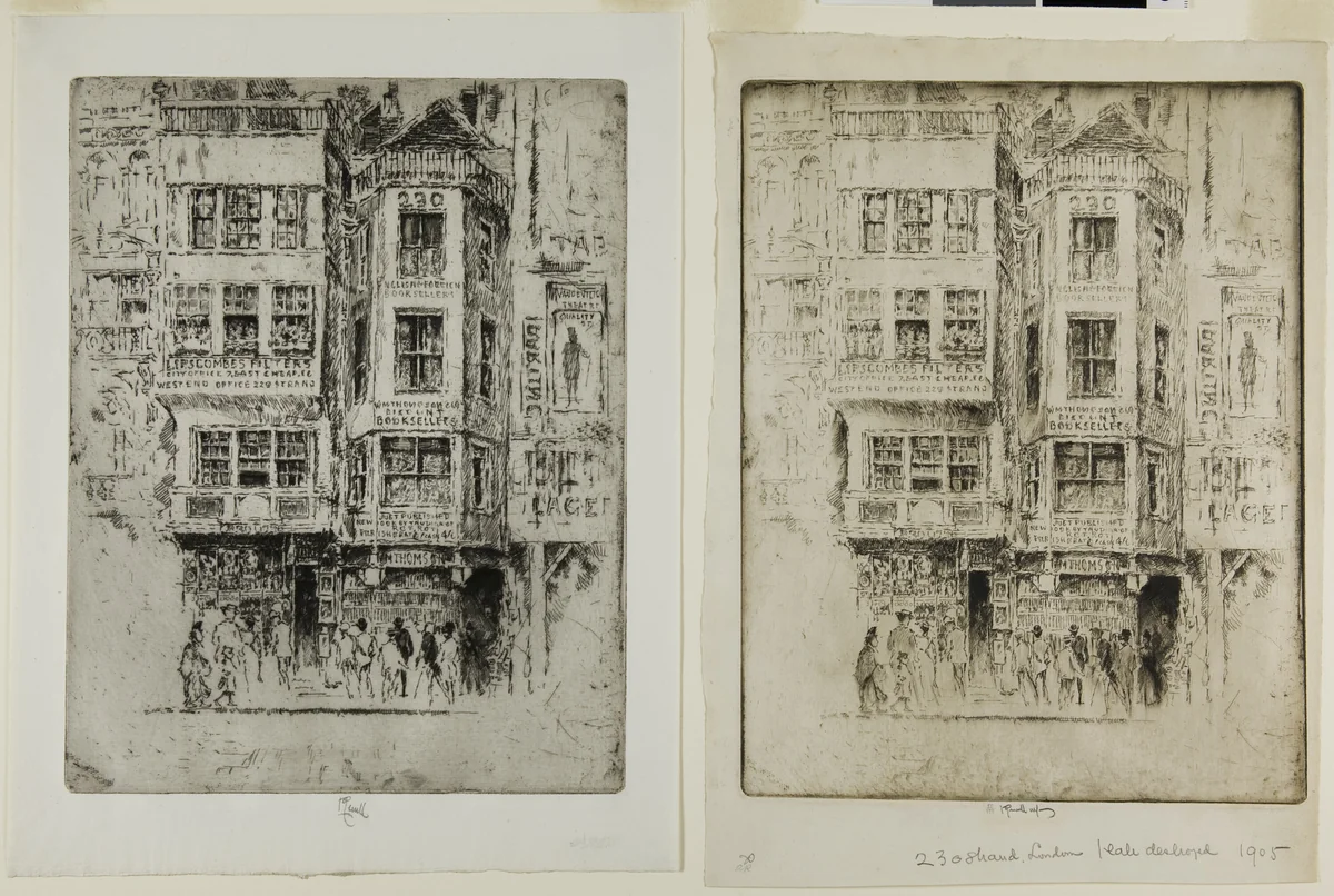 No. 230 Strand by Joseph Pennell, print, 1903