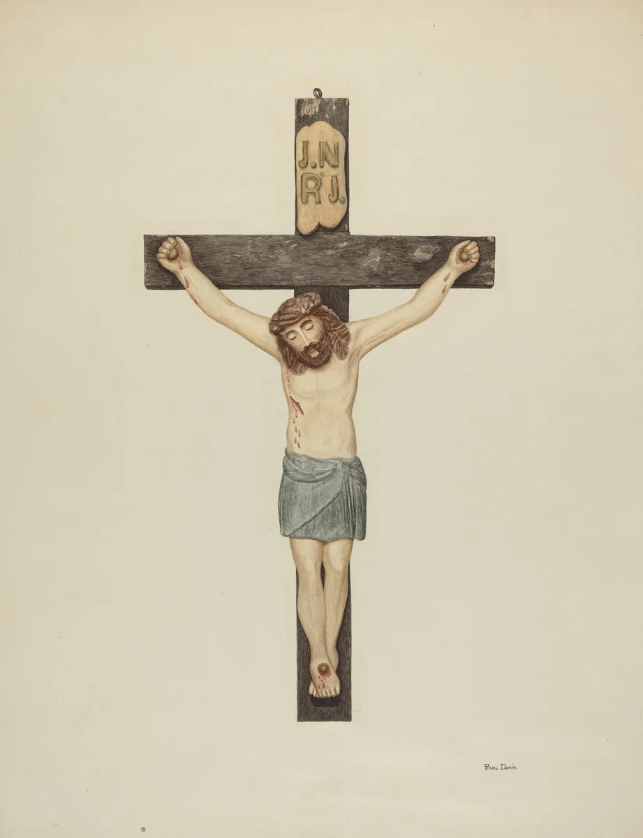 Crucifix by Pearl Davis, index of american design, 1939
