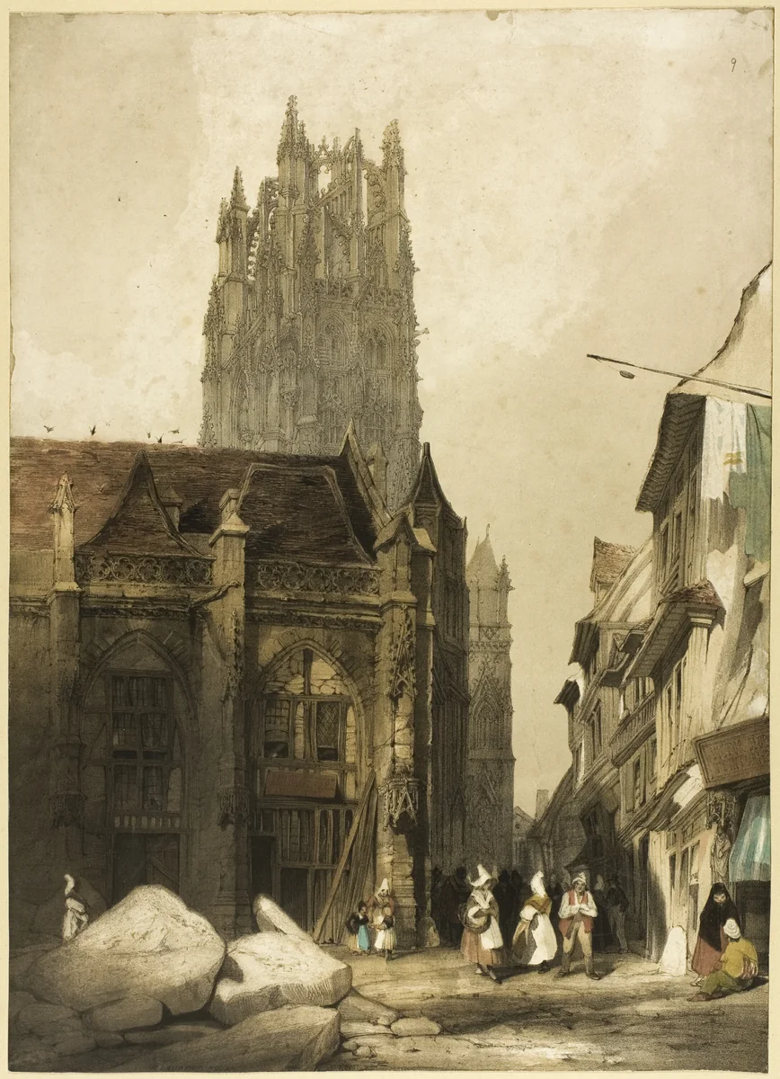 Picturesque Architecture in Paris, Ghent, Antwerp, Touen, etc. by Thomas Shotter Boys, print, 1839