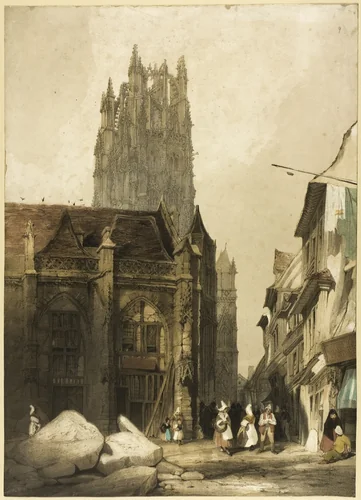 Picturesque Architecture in Paris, Ghent, Antwerp, Touen, etc. by Thomas Shotter Boys, print, 1839