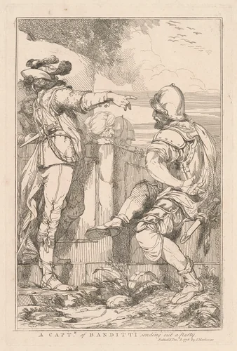 A Captain of Banditti by John Hamilton Mortimer, print, 1778