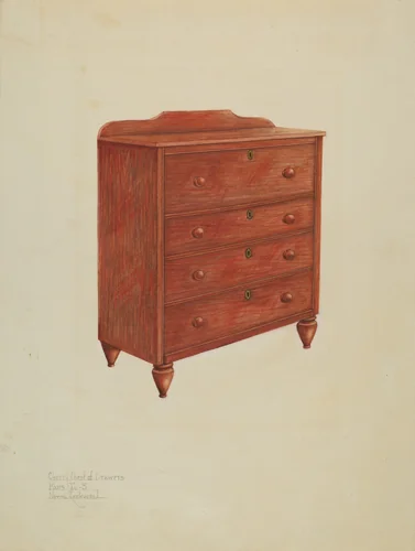 Chest of Drawers by Norma Lockwood, index of american design, 1939