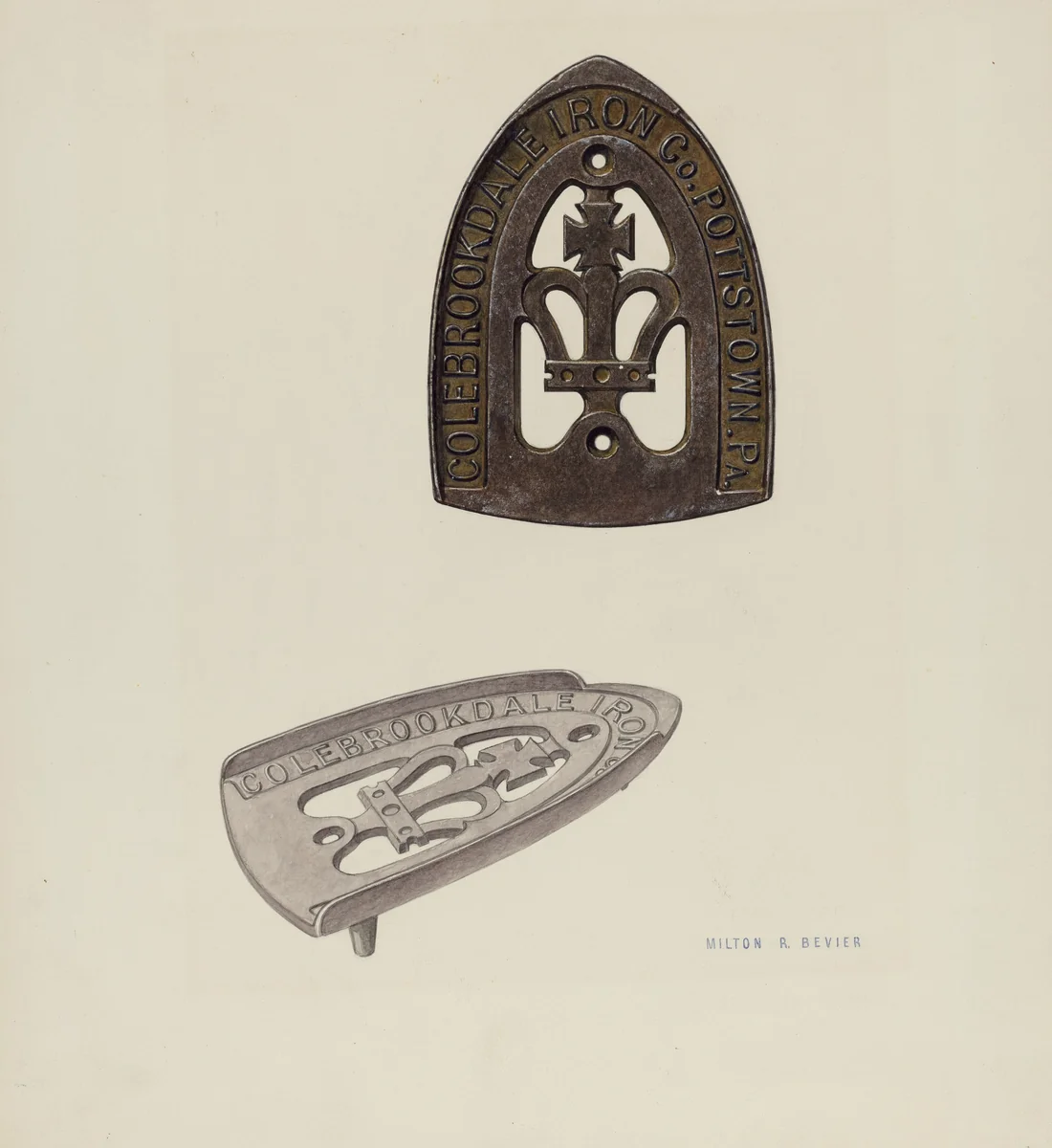 Trivet by Milton Bevier, index of american design, 1939