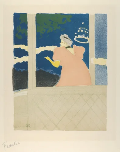 At Les Ambassadeurs (Au Café-Concert / At the Café Concert), from "L'Estampe Originale" by Henri de Toulouse-Lautrec, print, 1894