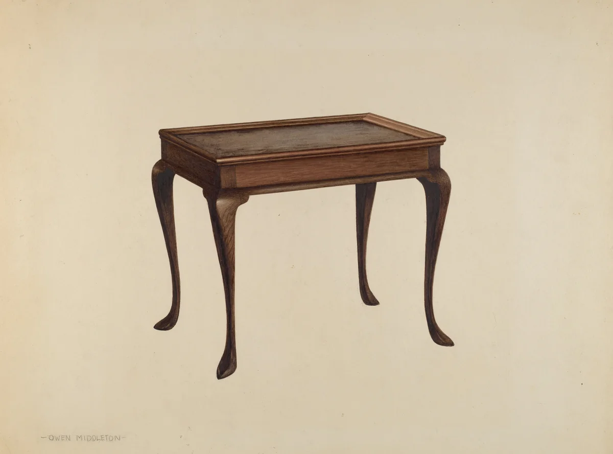 Tea Table by Owen Middleton, index of american design, 1939
