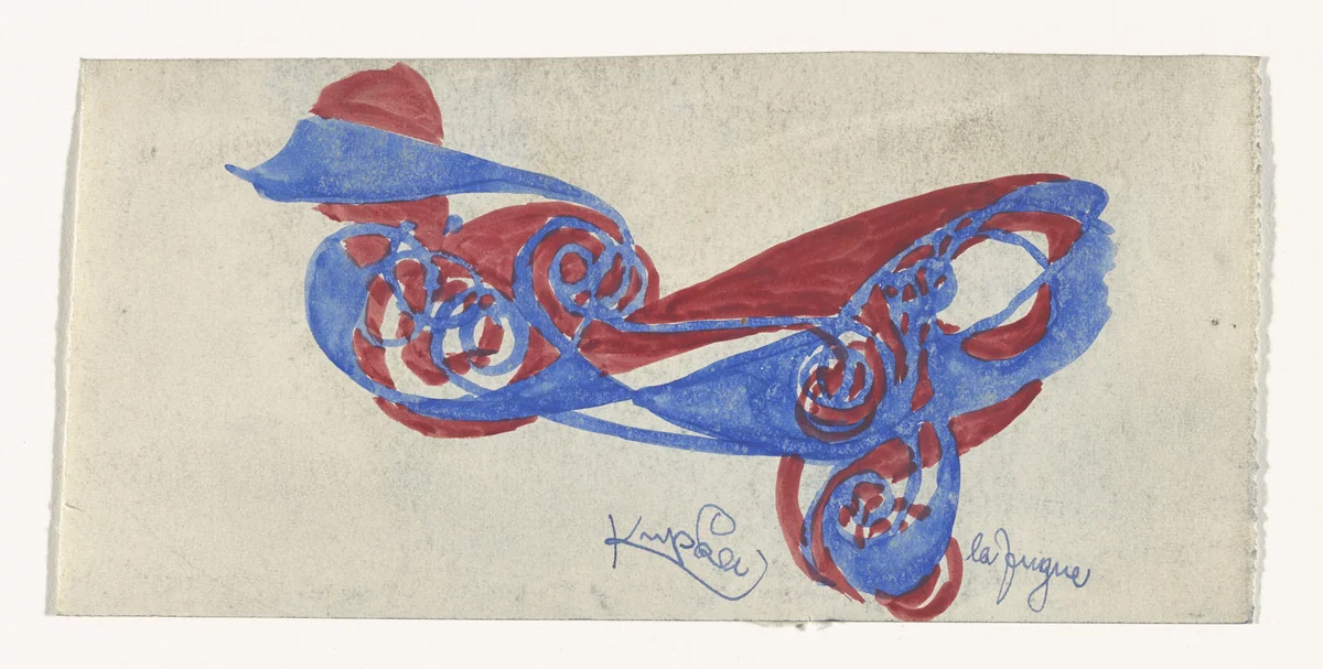 Amorpha: Fugue in Two Colors by František Kupka, drawing, 1912