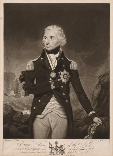 Horatio Nelson by William Barnard, print, 1798