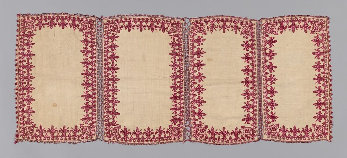Cover by Italy, textile, 1625-1675