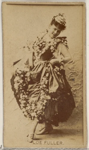 Loe Fuller, from the Actors and Actresses series (N45, Type 8) for Virginia Brights Cigarettes by Allen & Ginter, photograph, 1885-1891