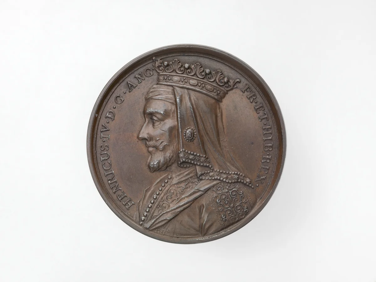 Henry IV, from the English Monarchs series by Jean Dassier, metalwork, 1731-1732