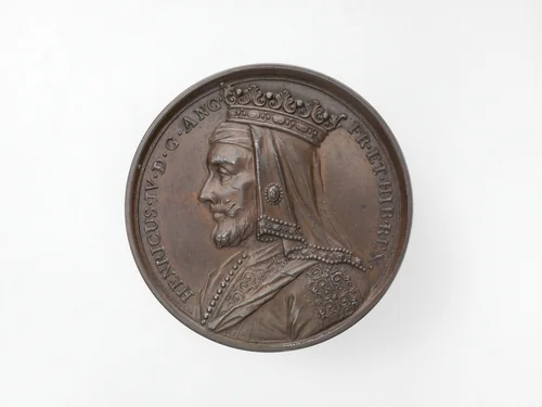 Henry IV, from the English Monarchs series by Jean Dassier, metalwork, 1731-1732