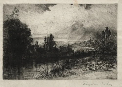 On the Test by Francis Seymour-Haden, print, 1859