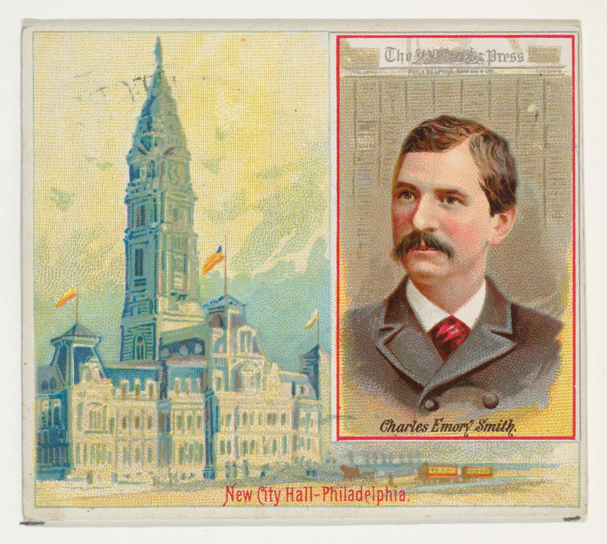 Charles Emory Smith, The Philadelphia Press, from the American Editors series (N35) for Allen & Ginter Cigarettes by Allen & Ginter, print, 1887