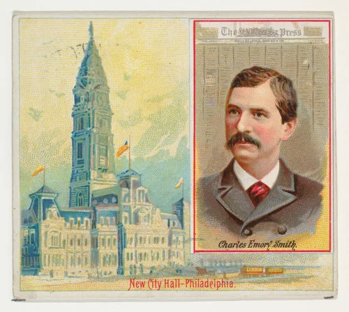 Charles Emory Smith, The Philadelphia Press, from the American Editors series (N35) for Allen & Ginter Cigarettes by Allen & Ginter, print, 1887
