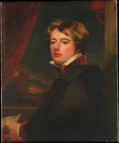 Self-Portrait by George Henry Harlow, painting, 1807-1819