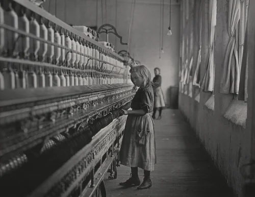 Sadie Pfeifer, a Cotton Mill Spinner, Lancaster, South Carolina by Lewis Wickes Hine, photograph, 1908