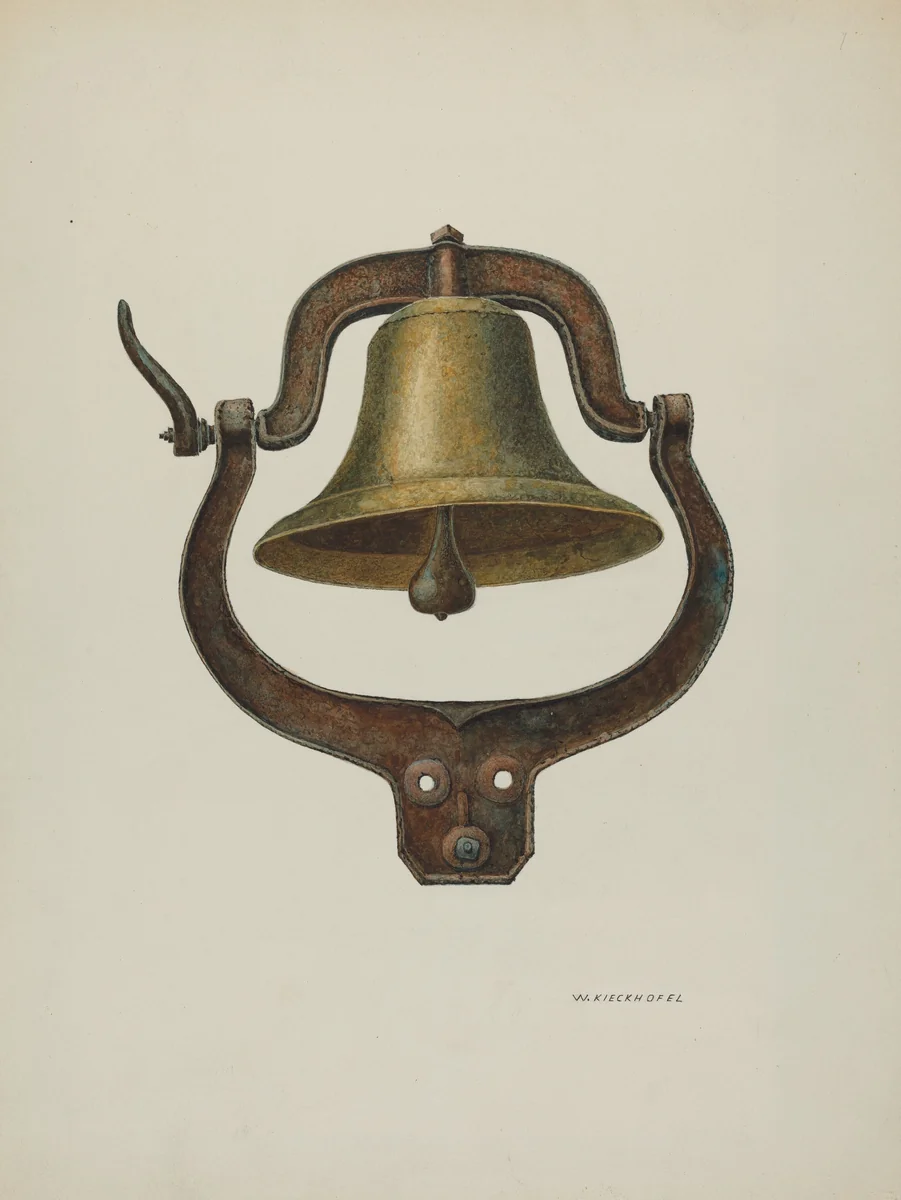 Dinner Bell by William Kieckhofel, index of american design, 1940