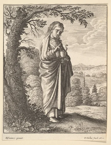 St. John the Evangelist by Wenceslaus Hollar, print, 1650