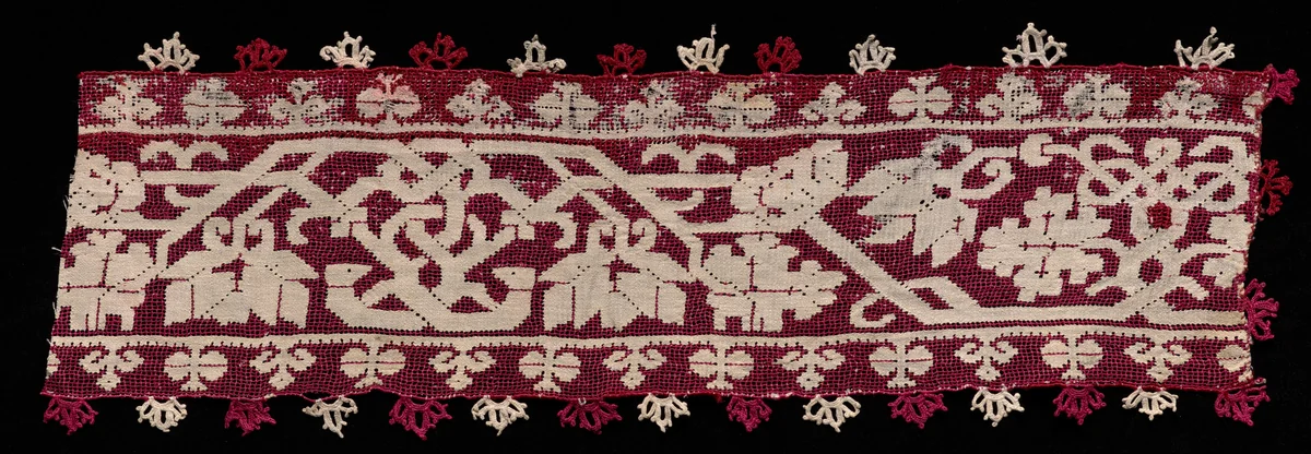 Needlepoint (Drawnwork) Lace Band by Unknown, textile, 1500-1699
