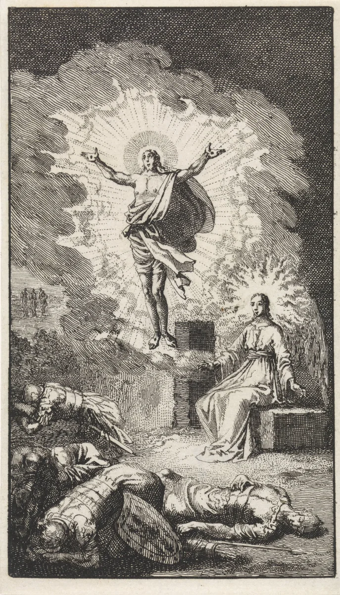 Opstanding van Christus by Jan Luyken, print, 1712
