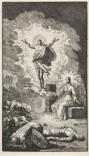 Opstanding van Christus by Jan Luyken, print, 1712