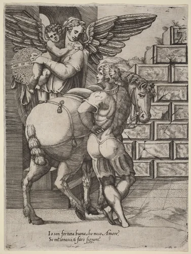 Allegory of Fortune by None, print, 1500-1599