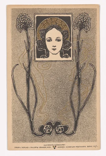 Wiener Künstler-Postkarte Serie III / 1 by Koloman Moser, design, 1898