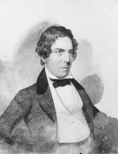 Portrait of a Man (from McGuire Scrapbook) by Henry Brent, artwork, 1811-1880