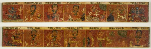 One of a Pair of Manuscript Covers from the Glorification of the Great Goddess (Devimahatmya) by Nepal, other, 1675-1700