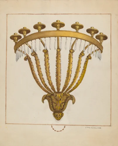 Sconce by Charles Garjian, index of american design, 1936