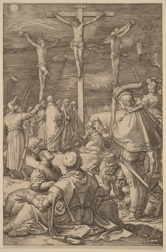 The Crucifixion by Hendrick Goltzius, print, 1598