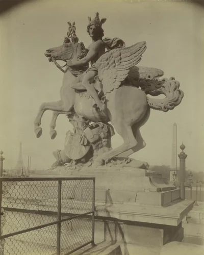 Tuileries - Marcure / par Coysevox by Eugène Atget, photograph, 1907