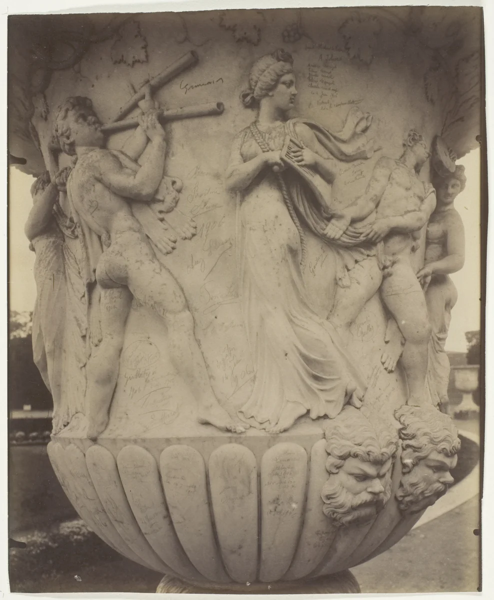 Versailles, Vase (Detail) by Jean-Eugène-Auguste Atget, photograph, 1906
