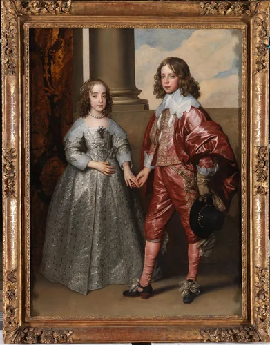 Maria Stuart en Willem II by Anthony van Dyck, painting, 1641