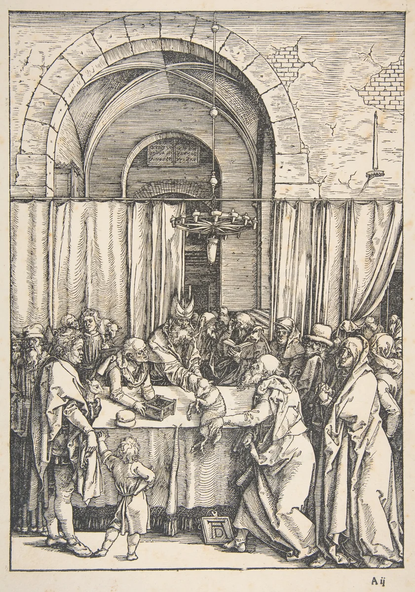 The Rejection of Joachim's Offering, from "The Life of the Virgin" by Albrecht Dürer, print, 1504