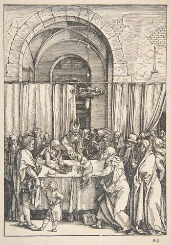 The Rejection of Joachim's Offering, from "The Life of the Virgin" by Albrecht Dürer, print, 1504