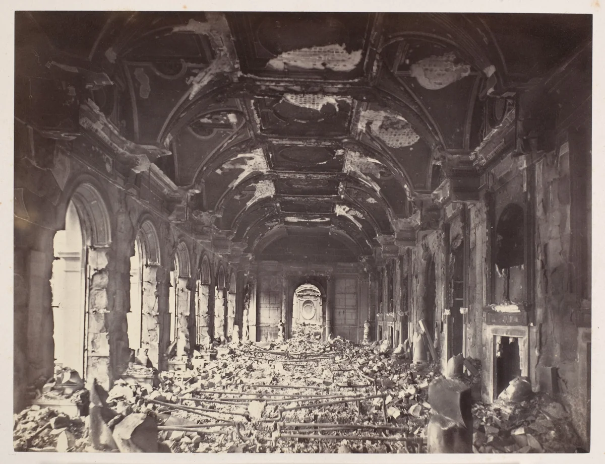 Grande Salle du Conseil d'Etat by Charles Soulier, photograph, 1871