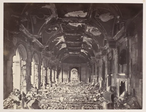 Grande Salle du Conseil d'Etat by Charles Soulier, photograph, 1871
