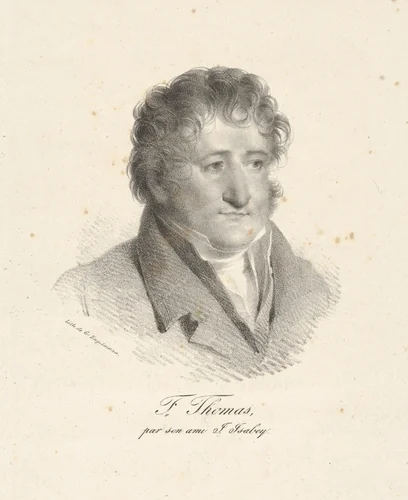 Portrait of F. Thomas by Jean Baptiste Isabey, print, 1798-1825