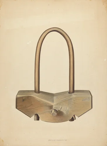 Single Ox Yoke by Orville Skaren, index of american design, 1939
