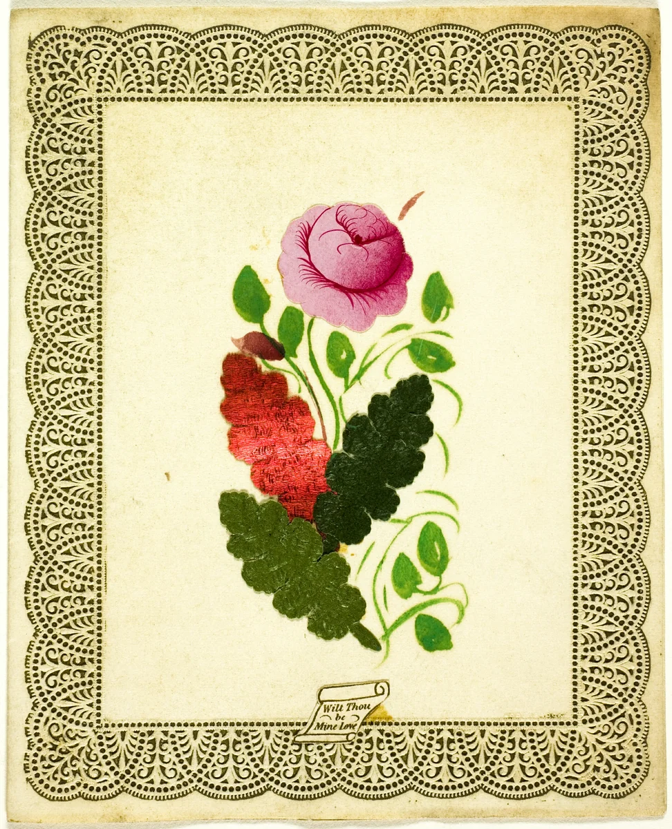 Wilt Thou Be Mine Love? (valentine) by Joseph Addenbrooke, other, 1835-1845